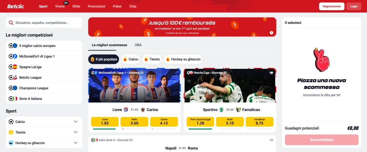 Betclic casino Italia